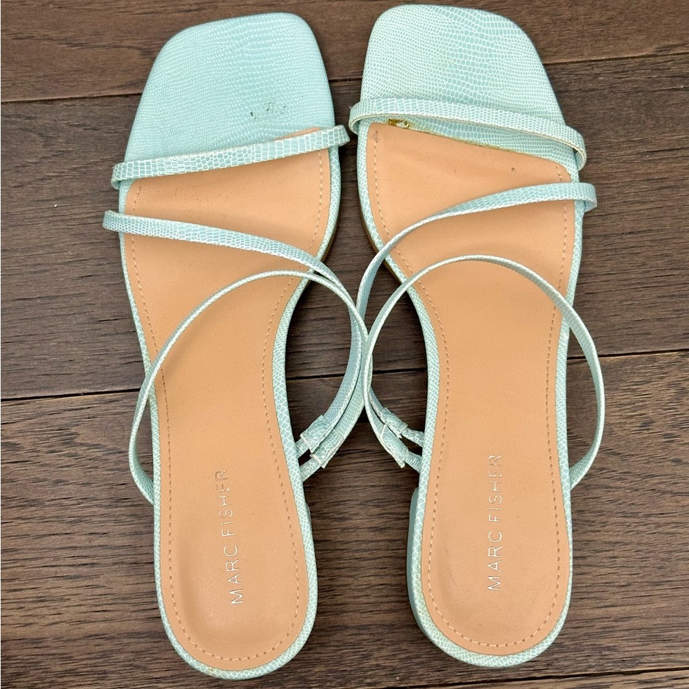 Marc Fisher Strappy Square-Toe Sandals